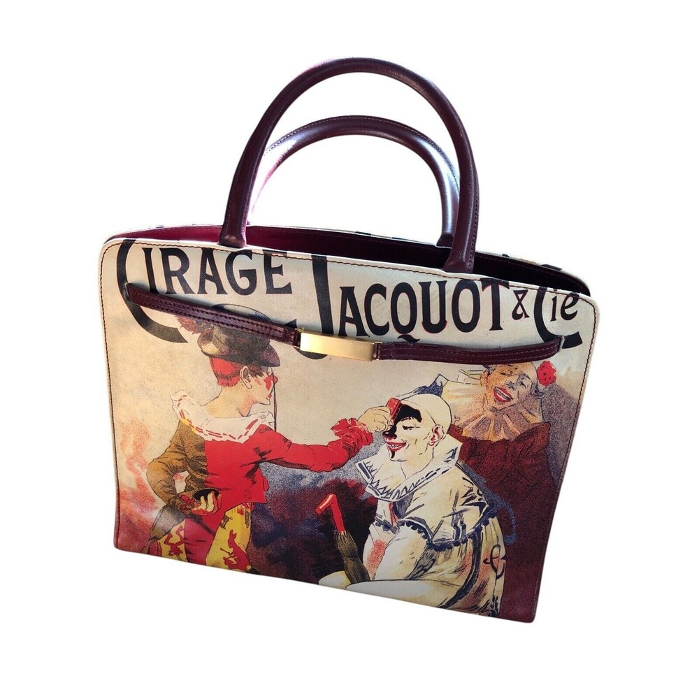 Icon Los Angeles Cirage Jacquot & Cie Double Handle Tote Leather Shoulder Bag